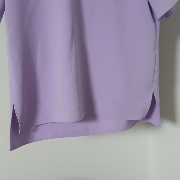 Zara purple short sleeve blouse - Picture 4 of 4